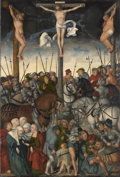 Ristiinnaulitseminen, 1538 tekijältä Lucas Cranach