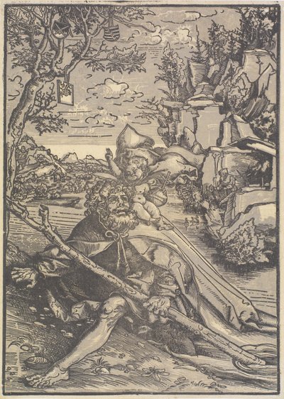Pyhä Christopher tekijältä Lucas Cranach d.Æ.