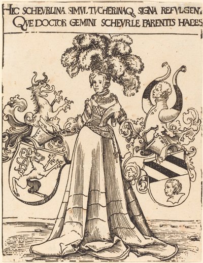 Scheurlin ja Tucherin kirjakilpi tekijältä Lucas Cranach the Elder