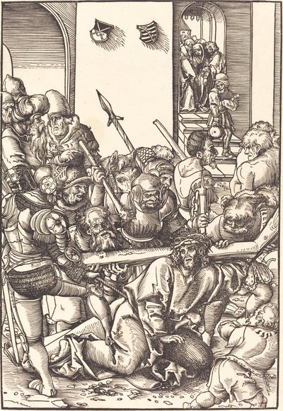 Kristus kantaa ristiä tekijältä Lucas Cranach the Elder