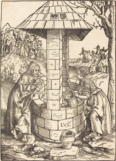 Kristus ja Samarian nainen tekijältä Lucas Cranach the Elder