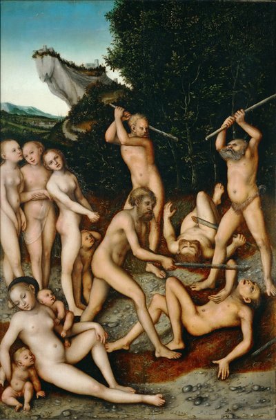 Kateuden hedelmät (hopeaaika) tekijältä Lucas Cranach the Elder