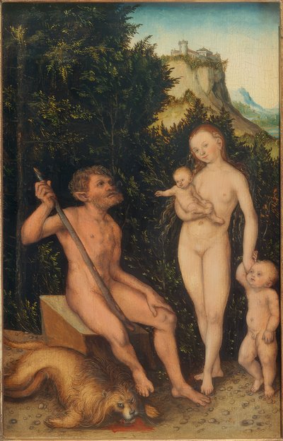 Luonnollisten perhe tekijältä Lucas Cranach the Elder