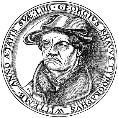 Georg Rhau (1488-1548) tekijältä Lucas Cranach the Elder