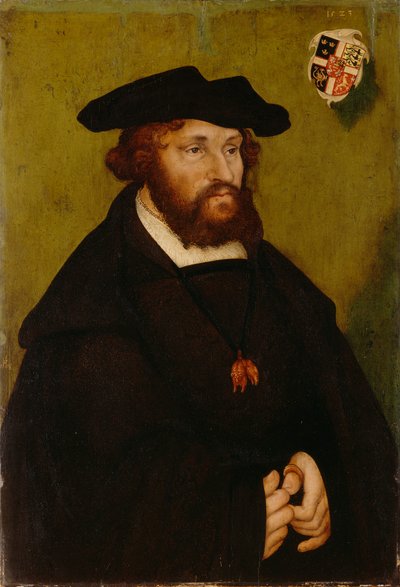 Saksa: Bildnis König Christians II. von Denmark Tanskan kuningas Kristian II:n muotokuva. tekijältä Lucas Cranach the Elder