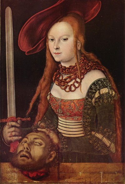 Saksa: Judith mit dem Haupte des Holofernes Judith with the Head of Holofernes (Judith ja Holofernesin pää) tekijältä Lucas Cranach the Elder