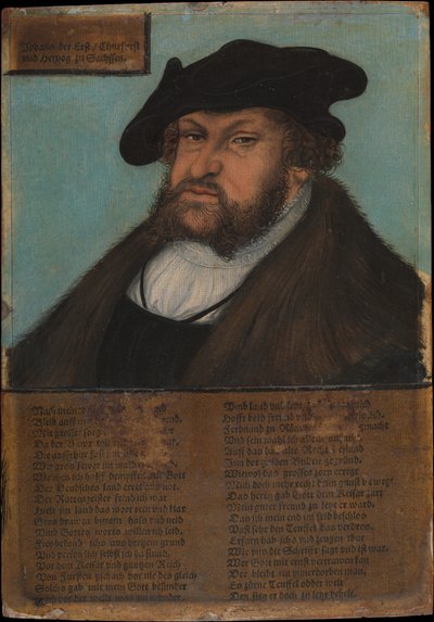 Johann I 1468-1532, konstantti, Saksin vaaliruhtinas, 1532-33. tekijältä Lucas Cranach the Elder