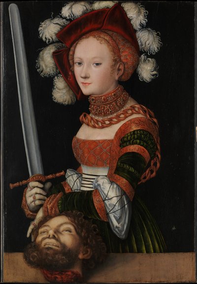 Judith ja Holofernesin pää tekijältä Lucas Cranach the Elder