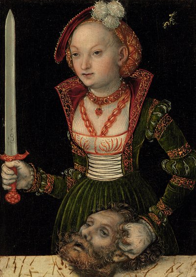 Judith ja Holofernesin pää tekijältä Lucas Cranach the Elder