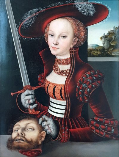 Judith ja Holofernesin pää - tekijältä Lucas Cranach the Elder