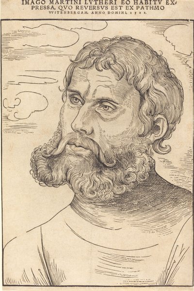 Luther "Junker Jorgina" tekijältä Lucas Cranach the Elder