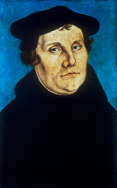Martin Luther, saksalainen protestanttinen uskonpuhdistaja, 1529 tekijältä Lucas Cranach the Elder