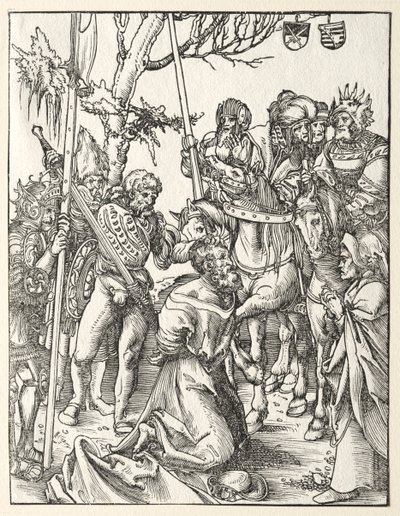 Pyhän Jaakob Suuren marttyyrikuolema. tekijältä Lucas Cranach the Elder