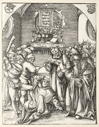 Pyhän Juudas Taddeuksen marttyyrikuolema. tekijältä Lucas Cranach the Elder