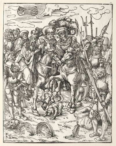 Pyhän Matteuksen marttyyrikuolema. tekijältä Lucas Cranach the Elder