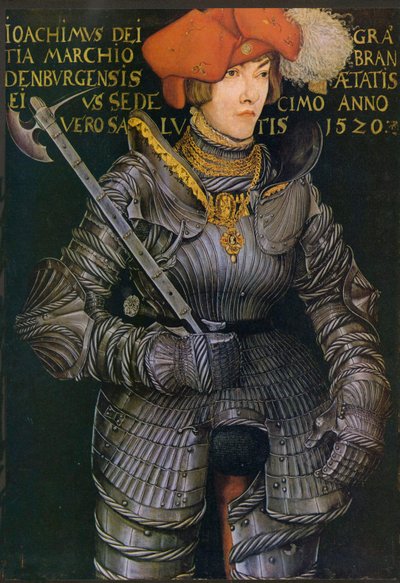 Muotokuva Joachim II. Brandenburgin vaaliruhtinaan muotokuva. tekijältä Lucas Cranach the Elder