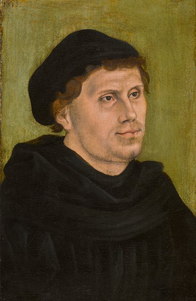 Martti Lutherin muotokuva 1483-1546, 1517. tekijältä Lucas Cranach the Elder
