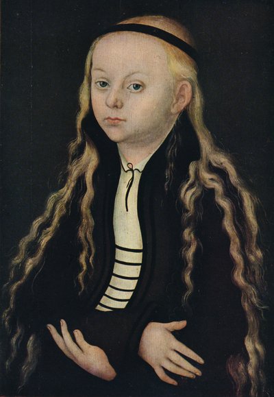 Nuoren tytön muotokuva, 1500-luku, 1939 tekijältä Lucas Cranach the Elder