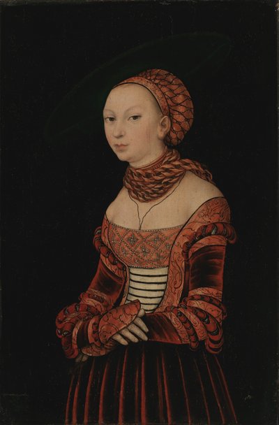 Nuoren naisen muotokuva, 1525. tekijältä Lucas Cranach the Elder