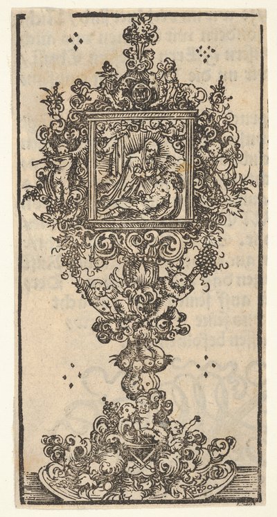 Reliquary with Pieta, suuresta Wittenbergin pyhäinjäännösten sarjasta, 1509. tekijältä Lucas Cranach the Elder