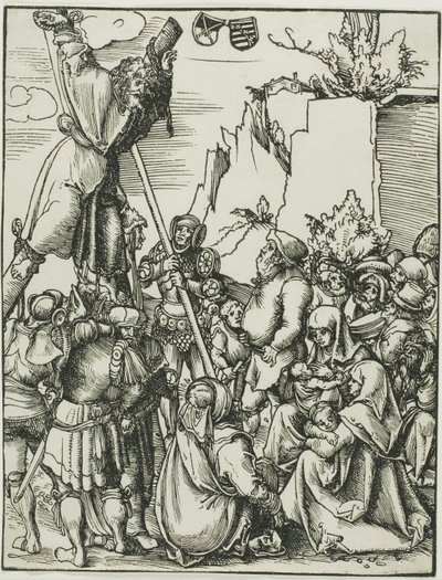 Pyhä Andreas, Apostolien marttyyrikuolemasta. tekijältä Lucas Cranach the Elder