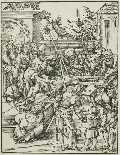 Pyhä Bartolomeus, Apostolien marttyyrikuolemasta. tekijältä Lucas Cranach the Elder