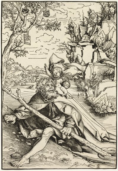 Saint Christopher tekijältä Lucas Cranach the Elder