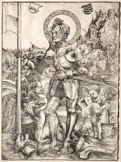 Pyhä Yrjö seisoo, 1506. tekijältä Lucas Cranach the Elder
