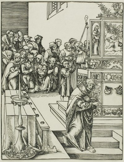 Pyhä Johannes, Apostolien marttyyrikuolemasta. tekijältä Lucas Cranach the Elder