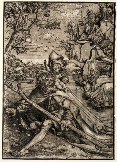 St. Christopher, n. 1509. tekijältä Lucas Cranach the Elder