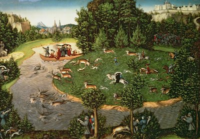 Ruhtinaat Friedrich III Viisaan polttarit, 1529 (paneeli) tekijältä Lucas Cranach the Elder