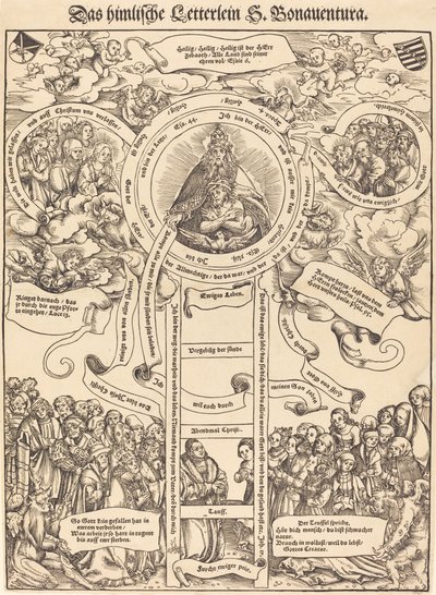 Pyhän Bonaventuran taivaalliset tikkaat tekijältä Lucas Cranach the Elder