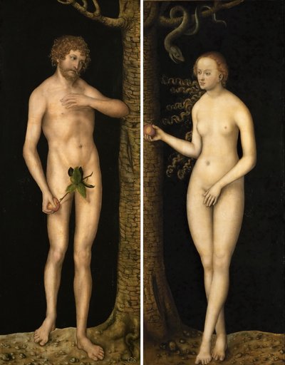 Ihmisen syntiinlankeemus tekijältä Lucas Cranach the Elder