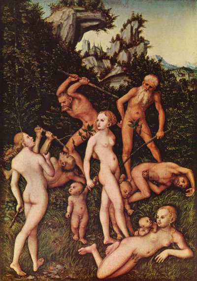 Mustasukkaisuuden hedelmät (Hopeakauden loppu) tekijältä Lucas Cranach the Elder