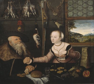 Sopimaton pariskunta, 1532 tekijältä Lucas Cranach the Elder
