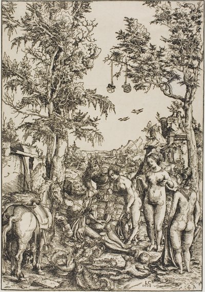 Pariisin tuomio tekijältä Lucas Cranach the Elder