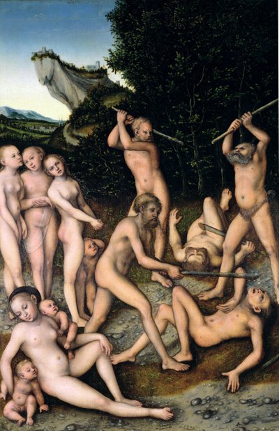 Hopeaaika eli mustasukkaisuuden vaikutukset, 1535 tekijältä Lucas Cranach the Elder