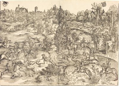Hirvenmetsästys tekijältä Lucas Cranach the Elder
