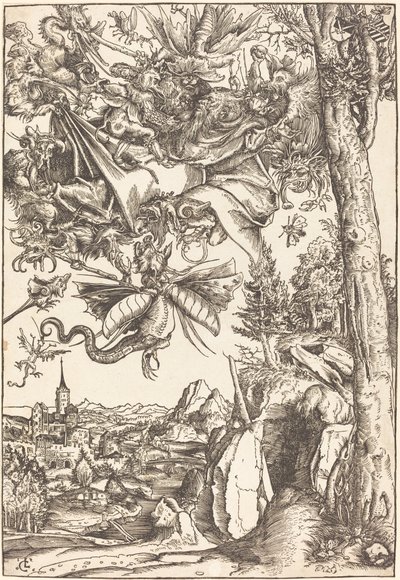 Pyhän Antoniuksen kiusaus tekijältä Lucas Cranach the Elder