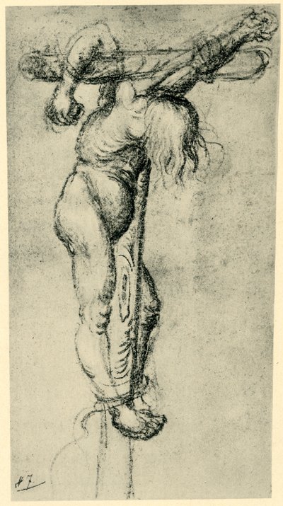 Varas ristillä, 1500-1504, 1943. tekijältä Lucas Cranach the Elder