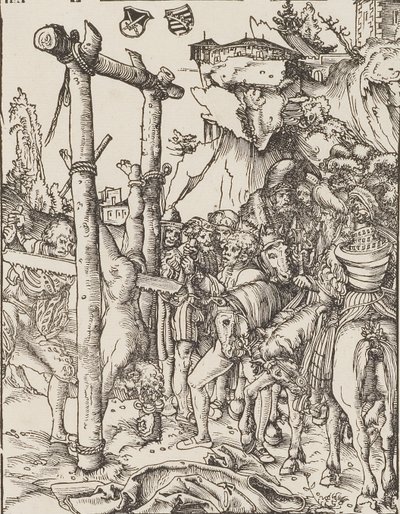 Pyhän Simon Zelotesin sahaaminen tekijältä Lucas Cranach the Elder
