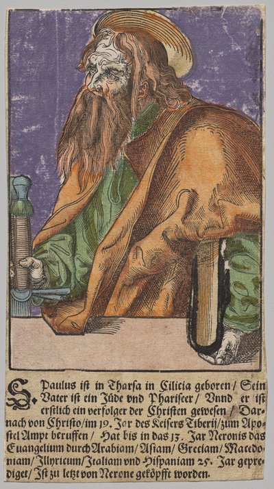 Paavali Kristuksesta, Apostolit ja Pyhä Paavali tekijältä Lucas Cranach the Elder, After