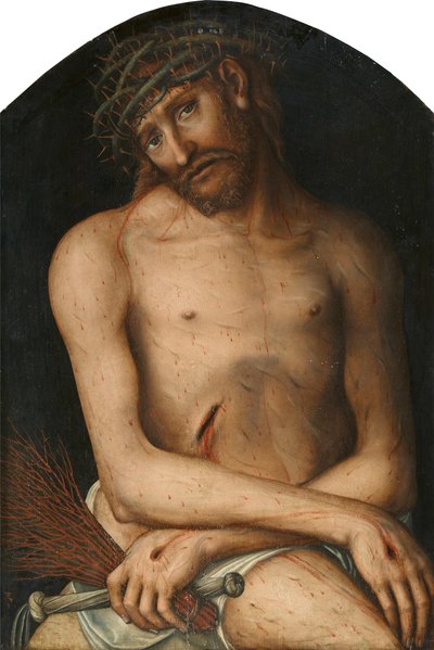 Saksa: Christus als Schmerzensmann Kristus murheiden miehenä (Christus als Schmerzensmann) tekijältä Lucas Cranach the Elder and workshop