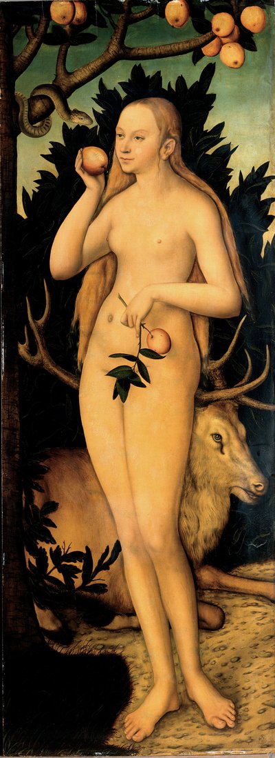 Aatami ja Eeva tekijältä Lucas Cranach the Younger