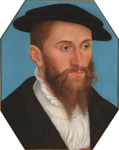 Miehen muotokuva tekijältä Lucas Cranach the Younger