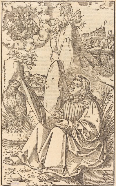 Pyhä Johannes maisemassa tekijältä Lucas Cranach the Younger