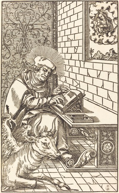 Pyhä Luke tekijältä Lucas Cranach the Younger