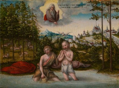 Kristuksen kaste tekijältä Lucas Cranach the Younger