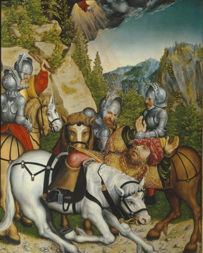 Käännös matkalla Damaskokseen tekijältä Lucas Cranach the Younger
