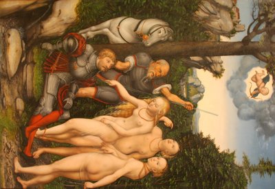 Pariisin tuomio tekijältä Lucas Cranach the Younger